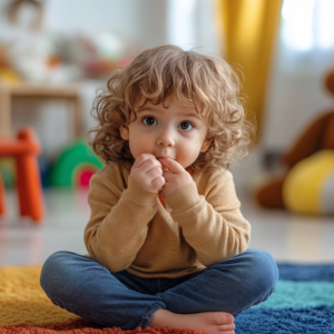 toddler sucking their thumb
