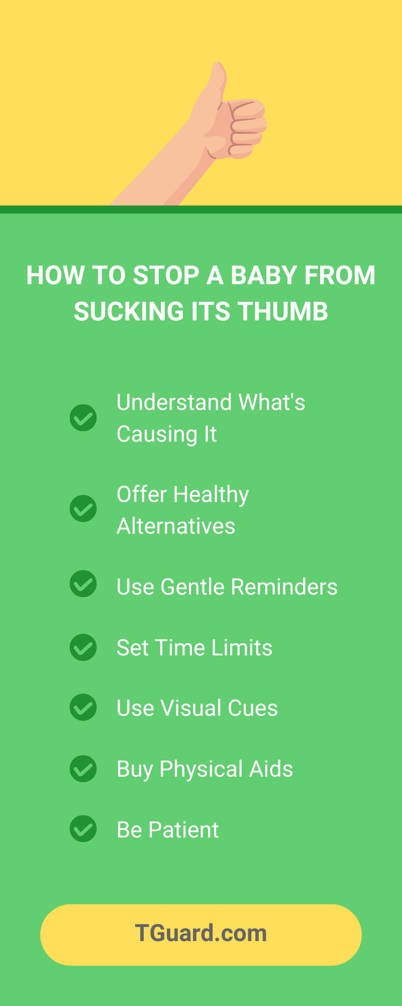 How To Stop a Baby From Sucking Its Thumb